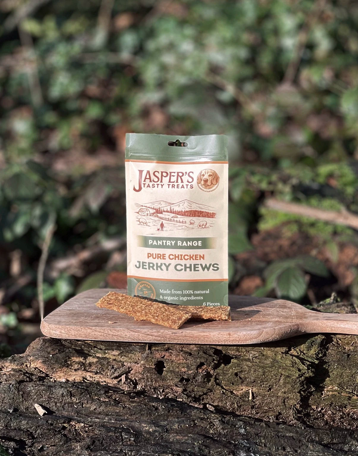 100% Pure Meat Jerky Chews, 6 pieces